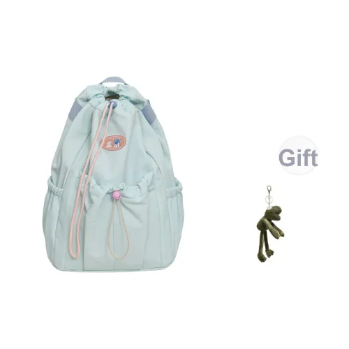 CAREELL Нейлон Рюкзак Унисекс Экрю Черный Розовый Светло-Желтый Светло-Зеленый