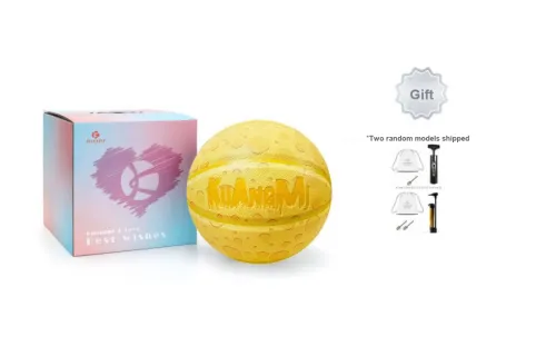 Kuangmi Cheese Series PU Basketball Yellow Size 6 Training Women's