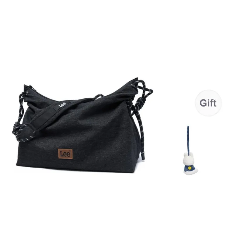 Lee Denim American Vintage Shoulder Bag, Crossbody Bag Medium Size Unisex Black/Denim Blue/Khaki-15