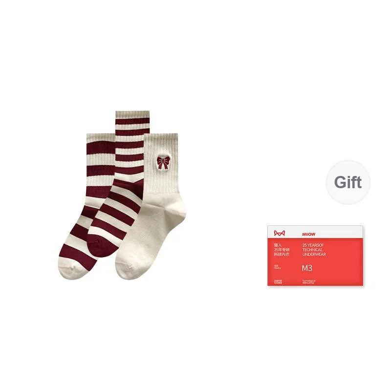 MIIOW Trend Party Series Mid-Calf Socks Women's Shopping Bag Combo Set-9