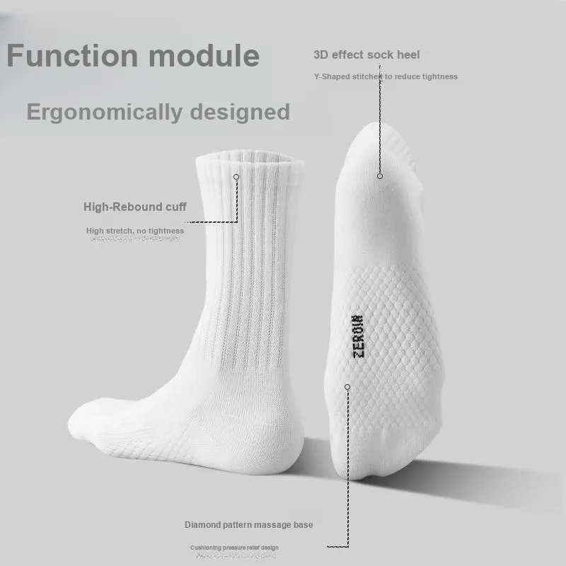 ZEROIN Mid Calf Socks Men's 4 Pack-28