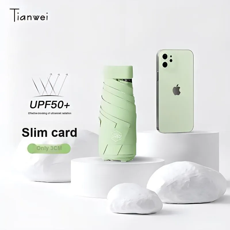 TIANWEI UMBRELLA Umbrellas Light Yellow/Orange/Beige/Green/Purple/Black/Blue/Pink-7