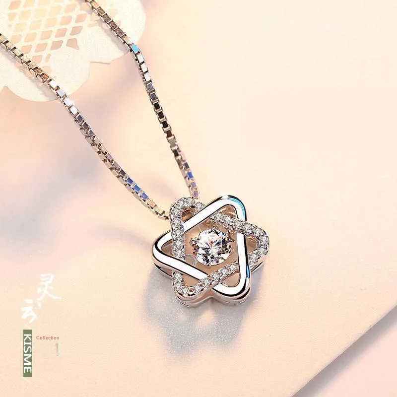 Rui Ge Mei S925 Silver Necklaces Women's-4