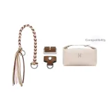 Beige & Brown Color Block Braided String Brown Set[Includes Modified Buckle]