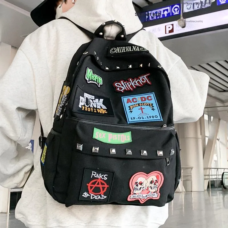 KAMLUI Canvas Backpack Unisex Orange/Black-6