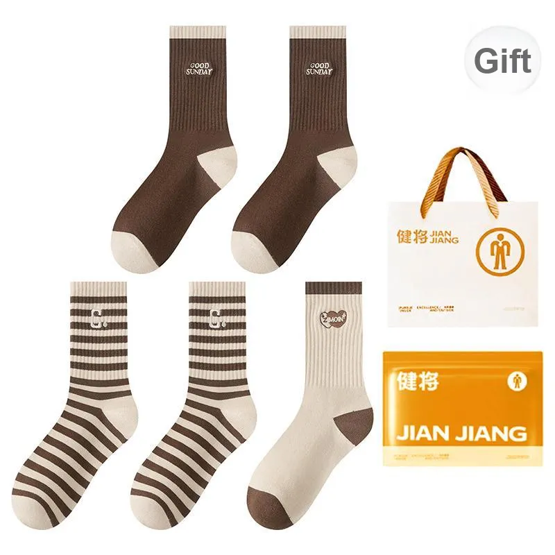 Master Mid Calf Socks Women's Shopping Bag 5 Pack-10
