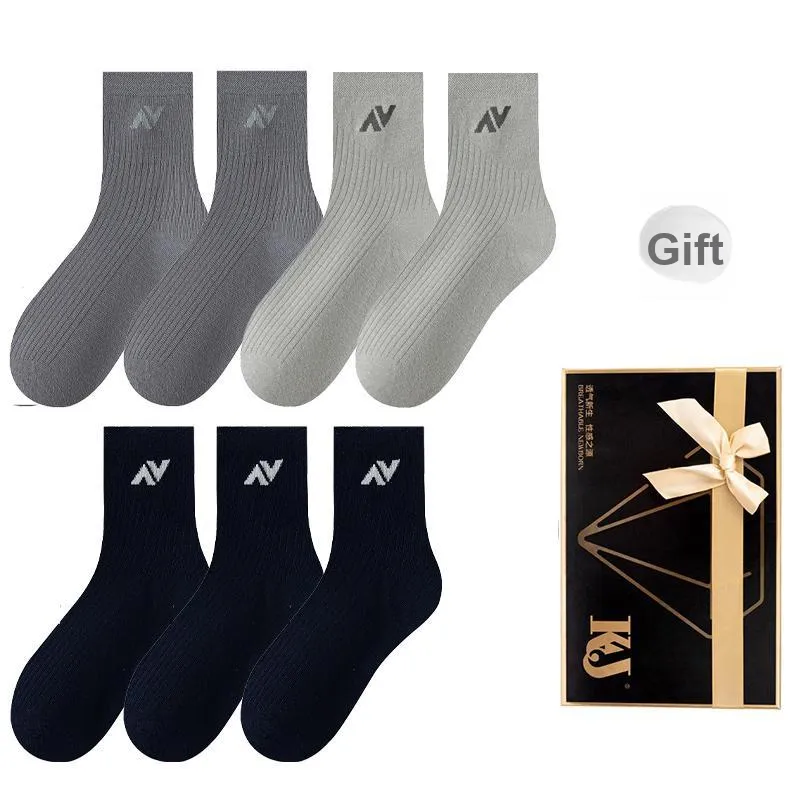 KJ Mid Calf Socks Men's Gift Box 7 Double Packs-9