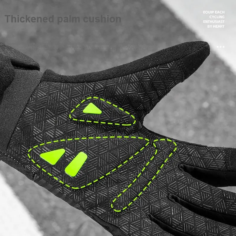 WEST BIKING Riding Equipment Glove Unisex Nylon/PU/Spandex/Polyester Black-2