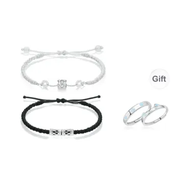 JOYDINNY Alloy Rope Bracelets Unisex