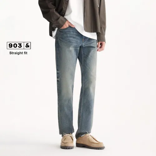 JACK JONES Средний джинсовый синий JIM2 MED Джинсовый синий Мужские Джинсы