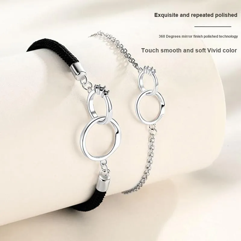 Long Fu S925 Silver Bracelets Unisex-2