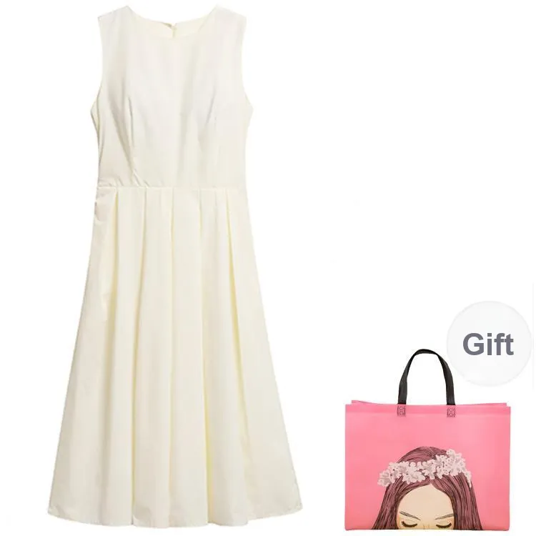 Yvetteclassic Sleeveless Dress Women's White-2