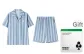 Gray Blue Stripes