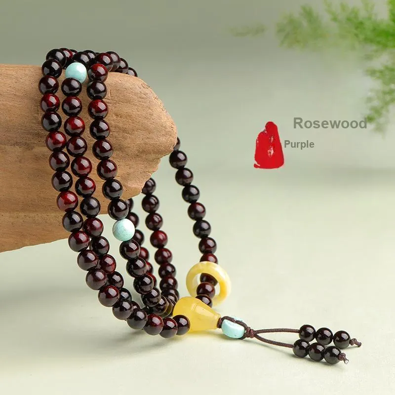 MUSHENGYUAN Rosewood Bracelets Unisex-4