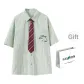 Green Stripes[Shirt+Tie](Shopping Bag)