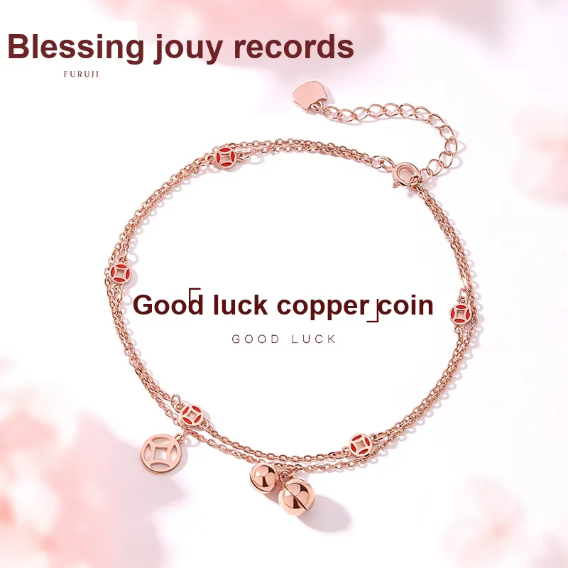 Fu Ru Ji 925 Sterling Silver Anklets Women's-1