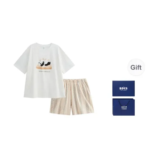 Peninsula City Pajama Set Women's Gift Box Set Bean White