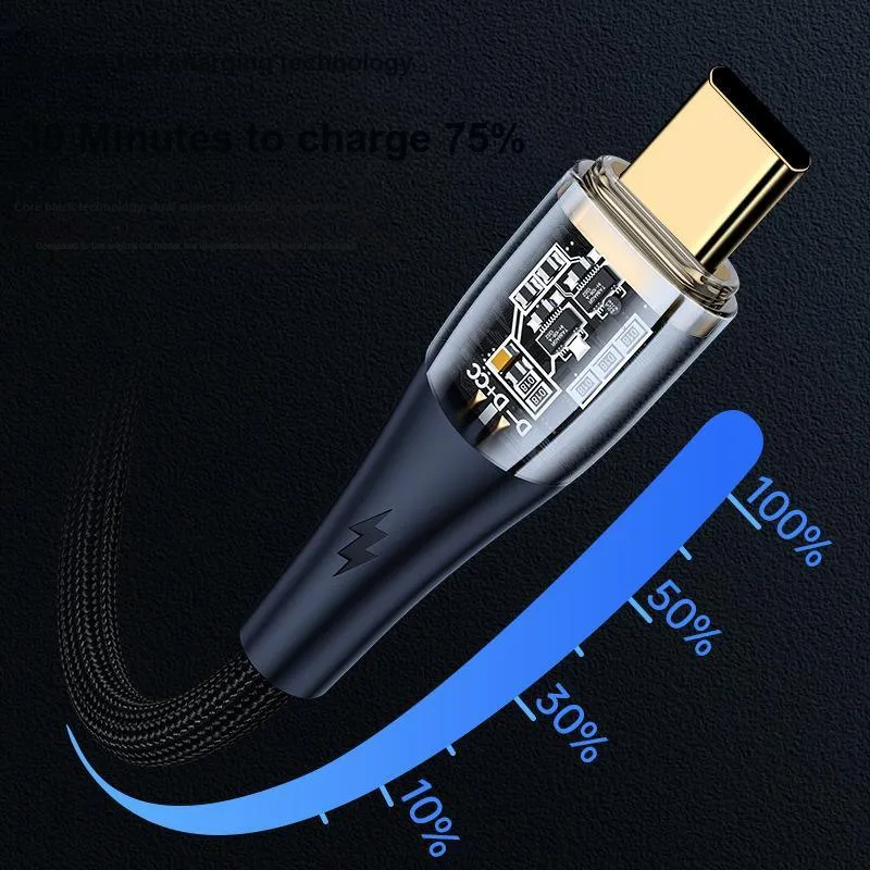 REMAX RC C171/170 1.2m Type C To Type C Type C To Lightning Cyberpunk PD Fast Charging Cables-18
