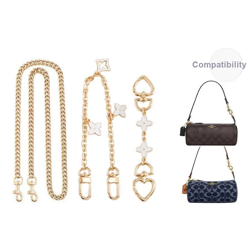 Luxury Care Artisan Workshop Alloy Metal Bag Strap Women's Gold-6