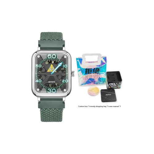 MITICO Кварцевый механизм Часы Унисекс Зеленый циферблат MITICOM0212