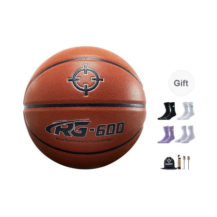 RIGORER PU Basketball Brown Size 7 Ball Training Unisex-5