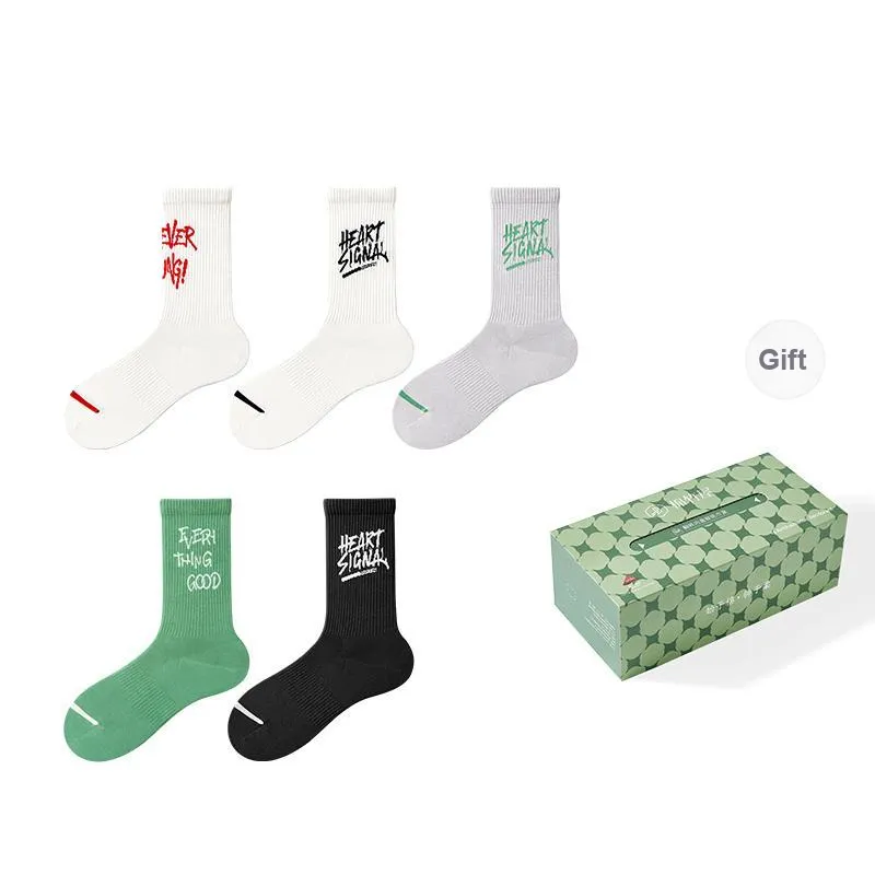 B&C.Room Mid Calf Socks Unisex 5 Pack-26