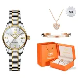 Steel Band White Dial