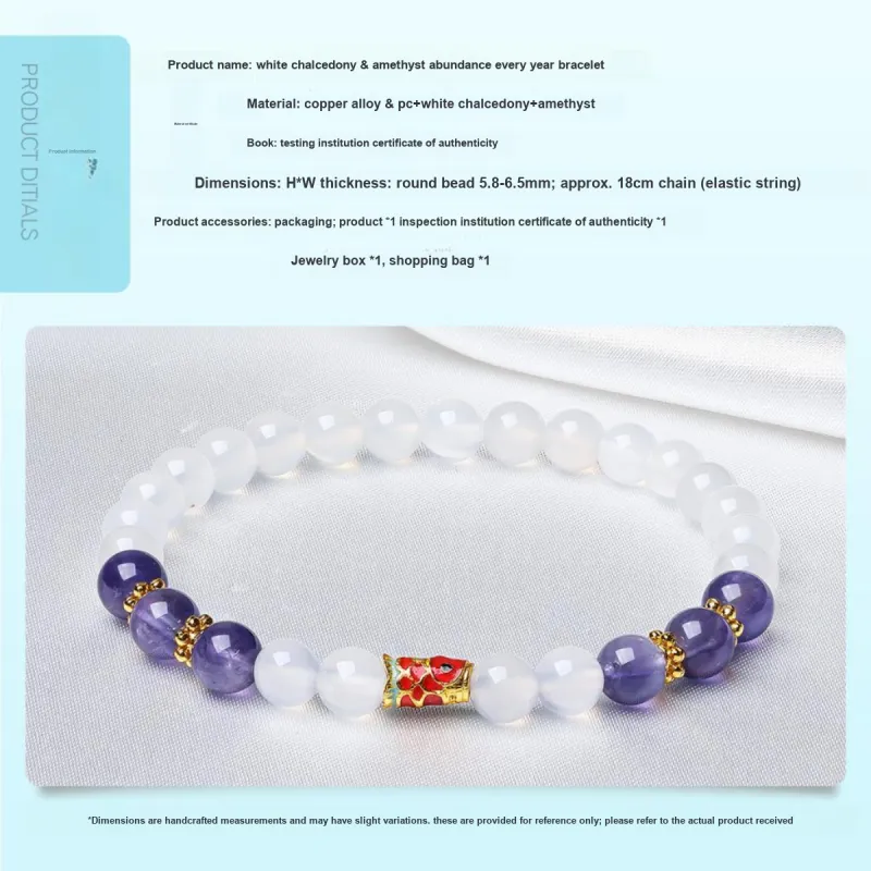Oriental Jade Chalcedony Jade Bracelets Women's-1
