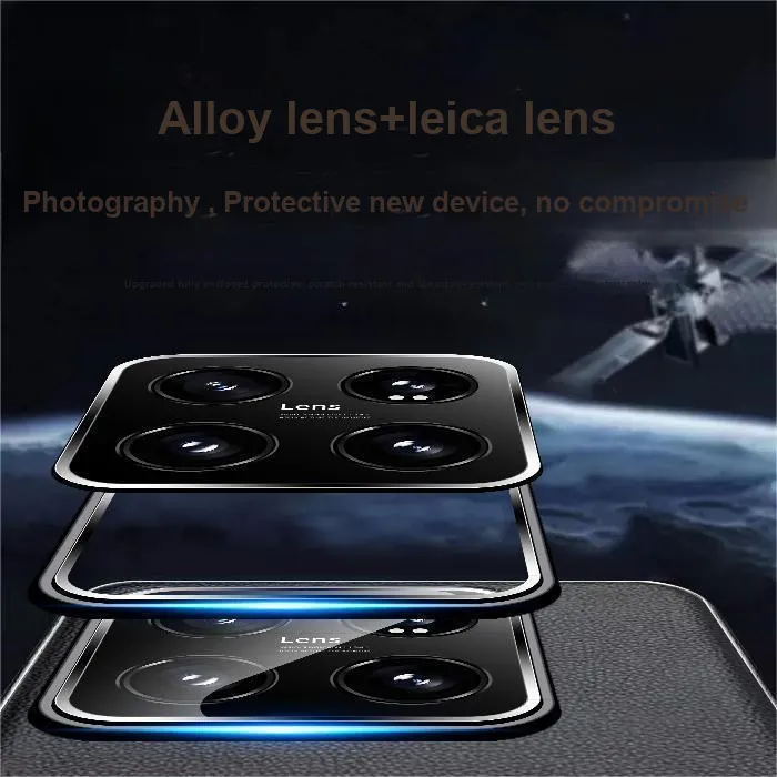 Hanno Vegan Leather Material Extra Thin Impact Resistant Phone Cases Compatible With Xiaomi 14/14 Pro/Ultra.-4