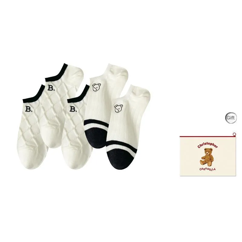 Caramella Ankle Socks Women's Shopping Bag Combo Set-9