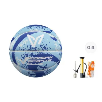 VEIDOORN PU Basketball White Blue Size 7 Ball Street Training Competition Unisex