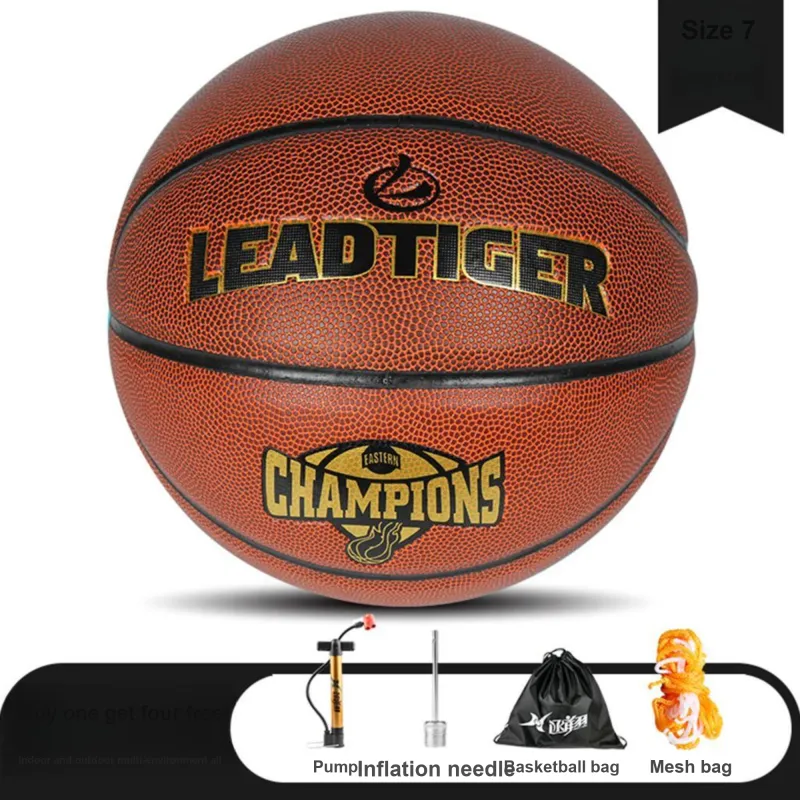 Leading The Way PU Basketball Brown Size 7 Training Unisex-7