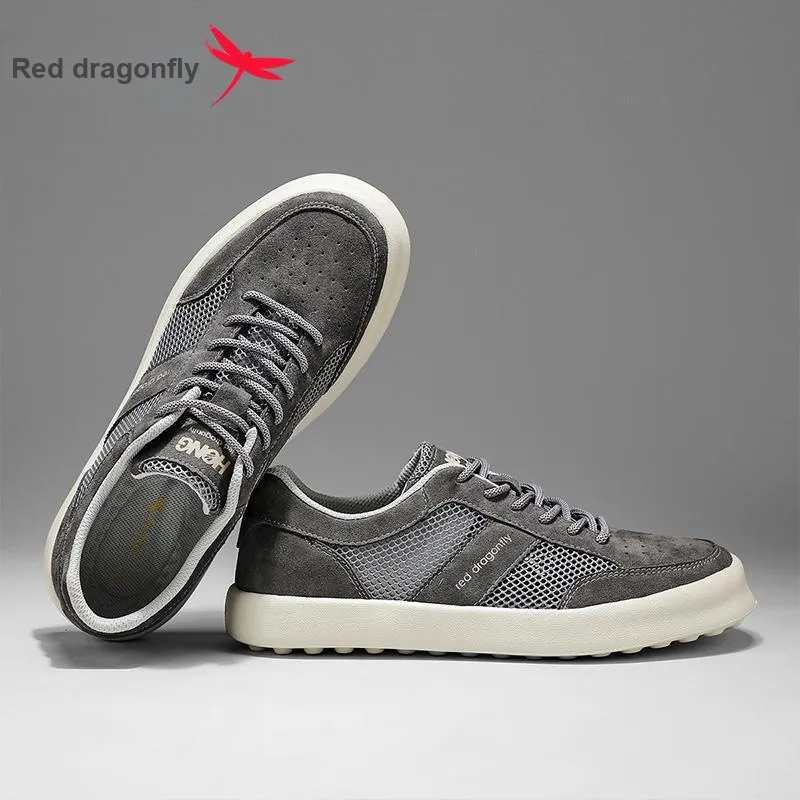 RED DRAGONFLY Cushioning, Breathable, Height Increasing Low Top Casual Shoes Men's-6