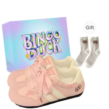 BINGO DUCK Slip Resistant Low Top Skateboard Shoes Women's