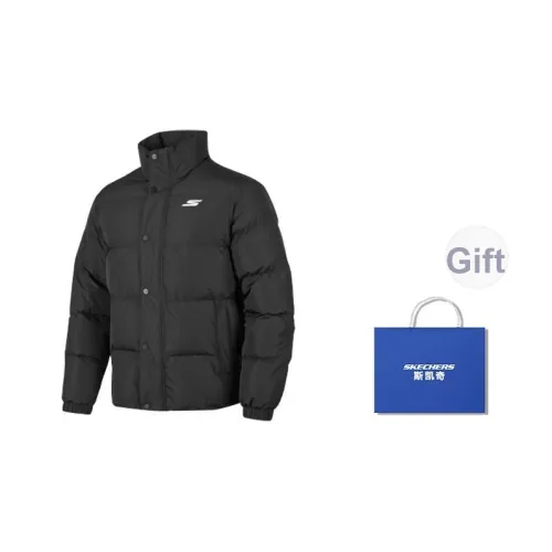 Skechers Пуховик Унисекс Угольный Черный