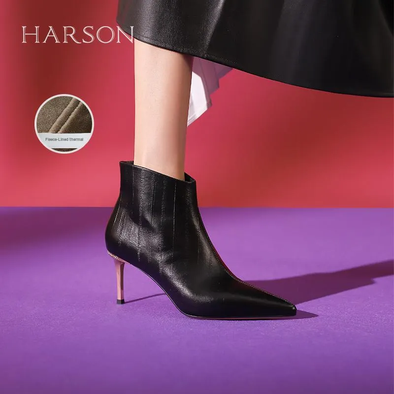 HARSON Ankle Boots Women's Red/Black-23