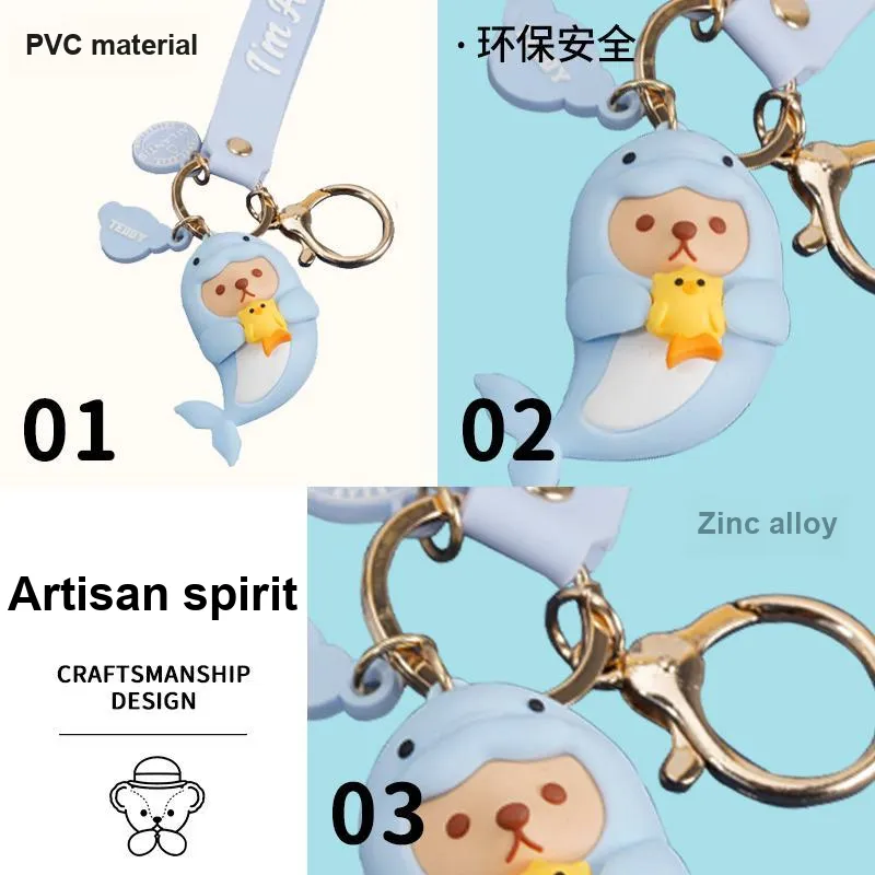 Teddy Bear Collection Keychains Unisex-1