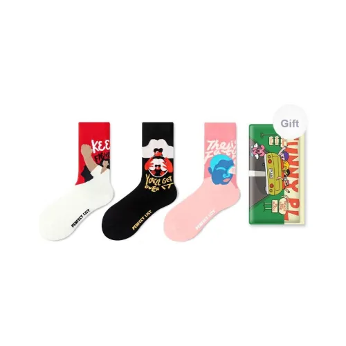 PL Носки Crew Унисекс Сумка для покупок 3 упаковки Смешанные цвета
