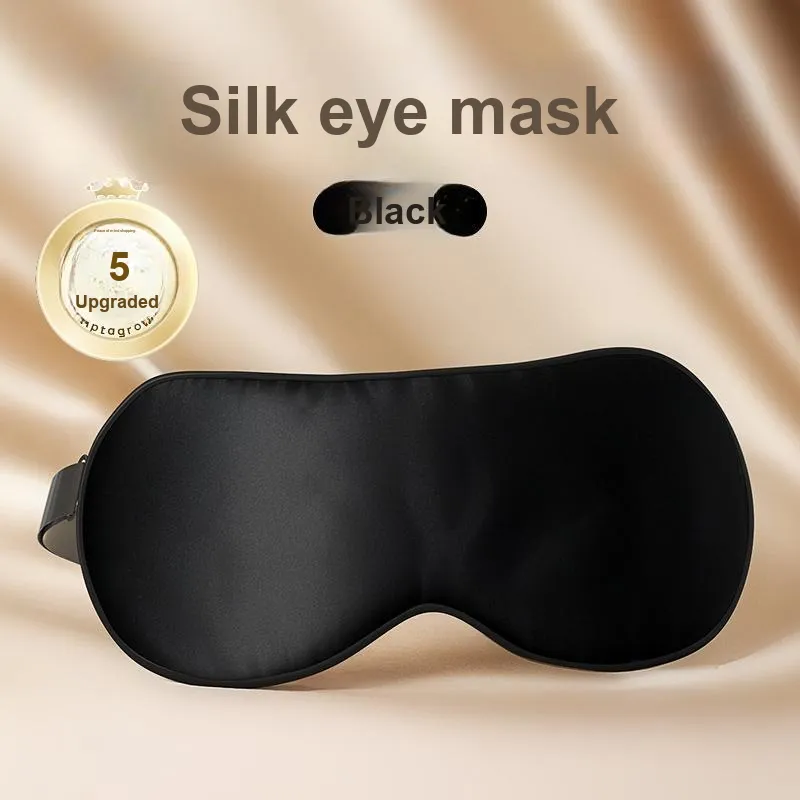 WECAN Silk Eye Mask, Solid Color-1
