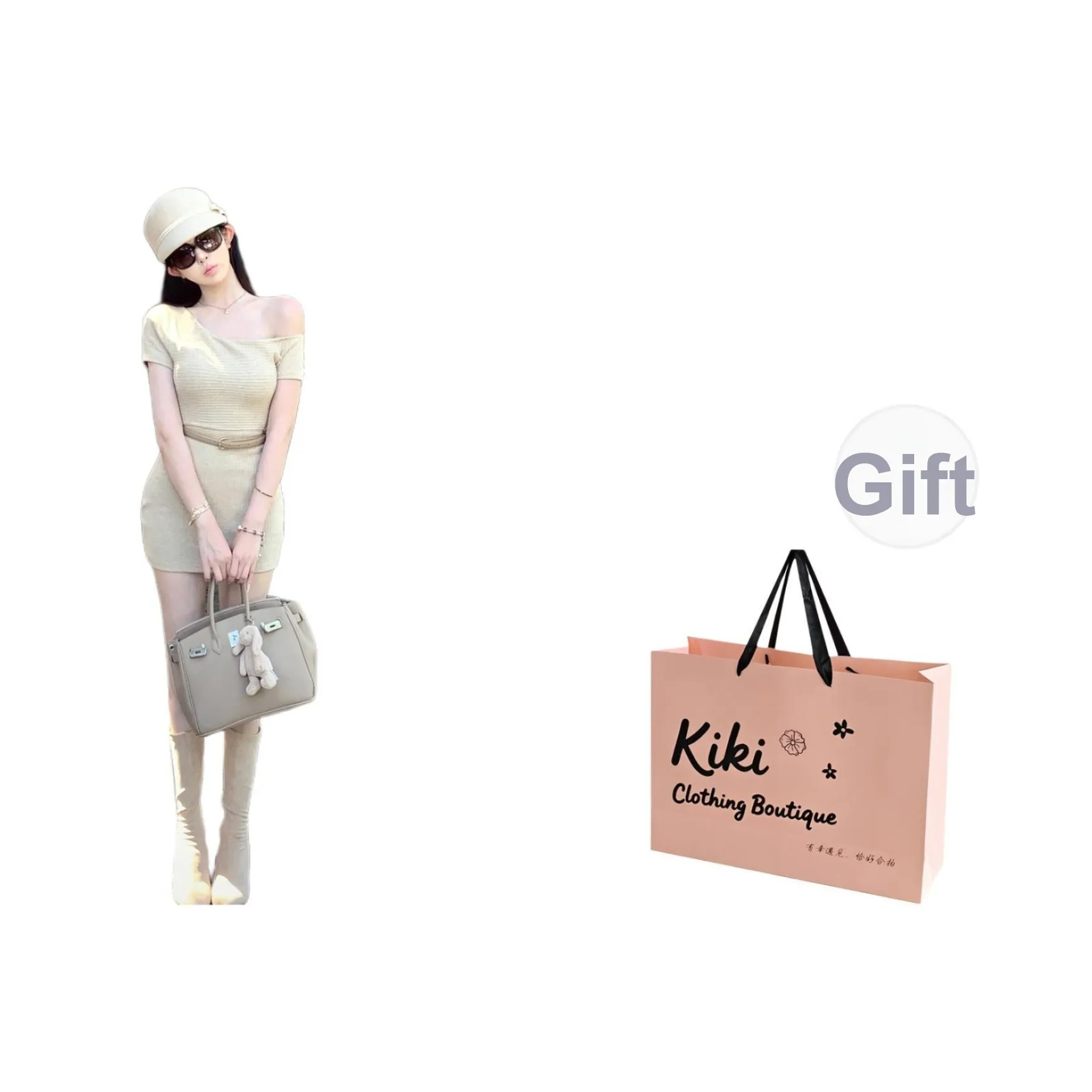 Kiki Clothing Boutique Короткое платье с короткими рукавами женское