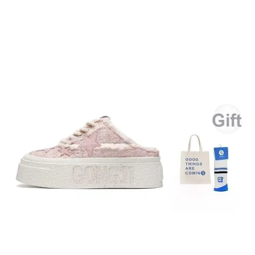 GONGJI Кроссовки для скейтбординга Low Top Розовые Унисекс