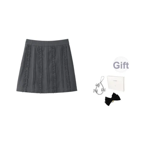 Fstudio Лето Korean Anti Aging Дизайн Кружево Отделка 100% хлопок A Линия Повседневные Короткие Юбки Женские