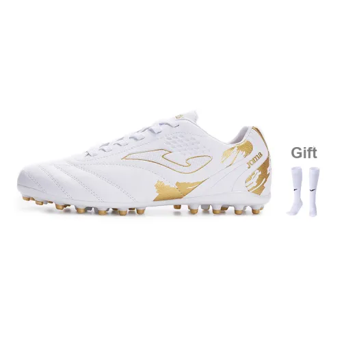 Joma Soccer Shoes Men Low-Top White Gold