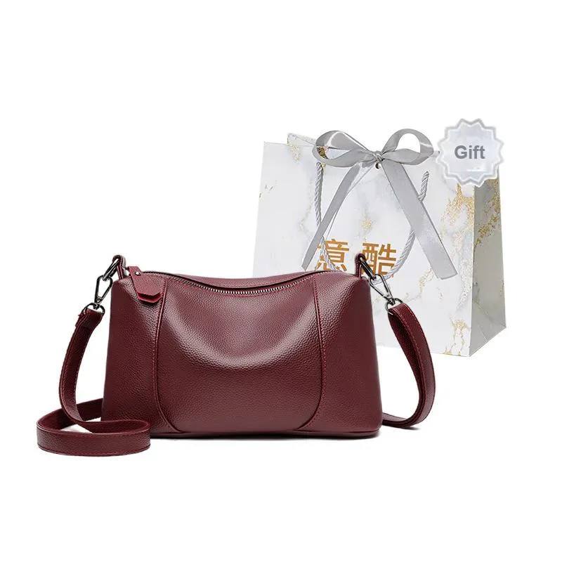 Cool Pu Crossbody Bags Shoulder Bags Regular Women's Black/Burgundy/Purple-3