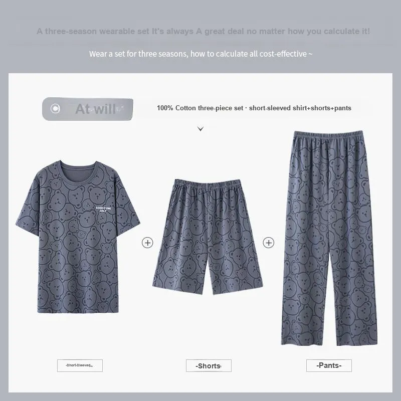GOSO Pajama Set Men's Slate Gray-5