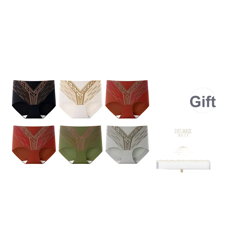XIA.WA.ZHI.XIU Underpants Women's 6 Piece Gift Box Set-9