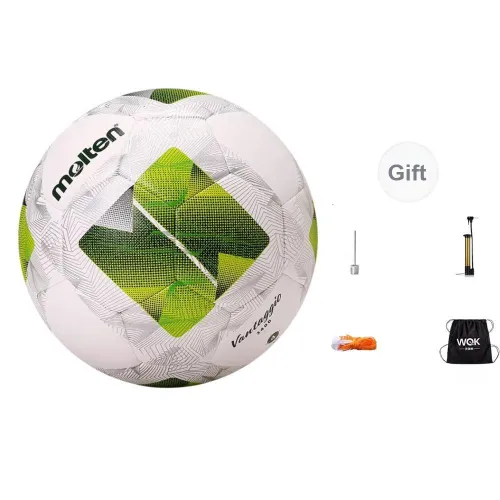 Molten Size 4 Soccer PU Machine Stitched Soccer Ball Unisex White Green