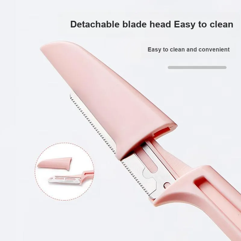 JIAOXUEFEI Eyebrow Razor-Men And Women's Brow Shaver And Brow Repair Tool-Foldable Micro Brow Trimmer-4-Piece Set-4