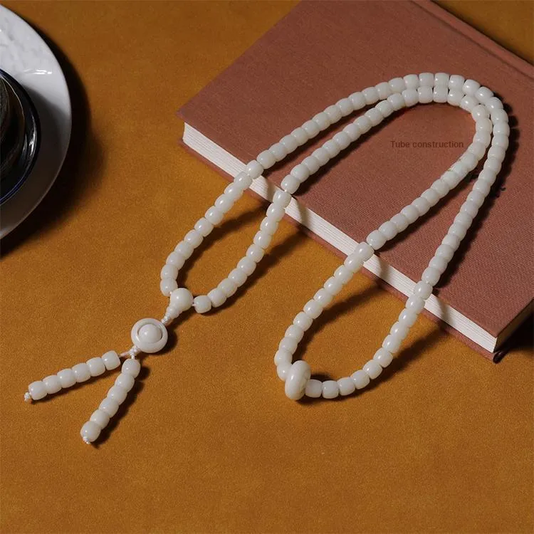 Zhiyi White Jade Bodhi Bracelets Unisex-2