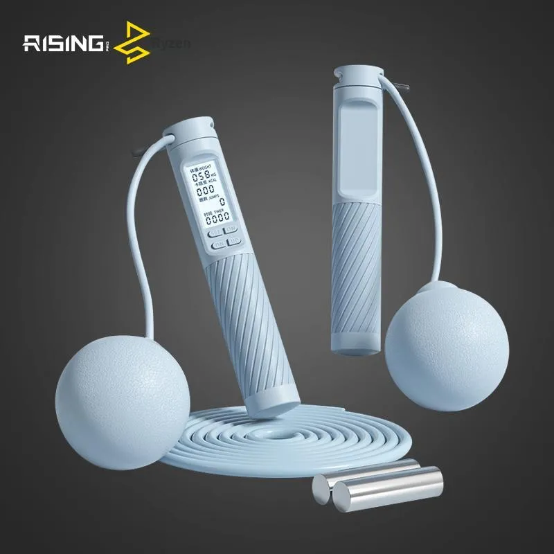 Ruisi Fitness Training Smart Counting Jump Ropes Adults PVC+Steel Wire Rope PVE+Silicone Controller 2800mm-3